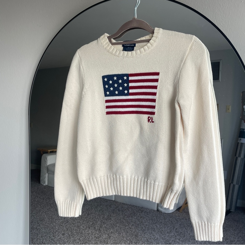 Iconic Ralph Lauren Flag Sweater 🇺🇸